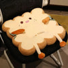 Toast-Shaped Plush Seat Cushion – 15.7 x 15.7 x 3.9 in (40 x 40 x 10 cm) Cotton-Filled Square Chair Pad for Sofa, Office & Student Chairs – Cute Decorative Cushion
