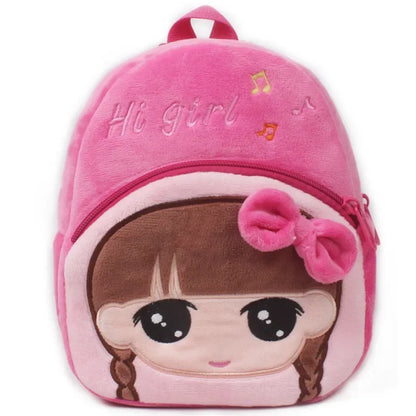 Baby Girls Plush Backpack - Cute 3D Cartoon Animal School Bag for Toddlers 0-4Y - Kidzy Market