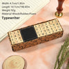 40-Piece Vintage Wooden Alphabet Rubber Stamp Set for Crafts, Card Making & Scrapbooking