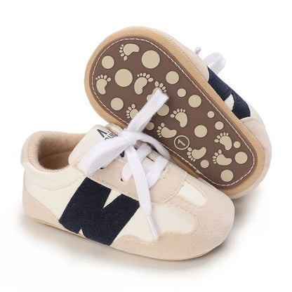 Newborn Baby Classic Sneakers – Anti-Slip Casual Shoes for Boys & Girls, 0-18 Months