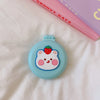 Cute Cartoon Macaron Folding Hair Comb – Portable 2-in-1 Comb with Small Mirror, Kawaii Baby Makeup Supplies