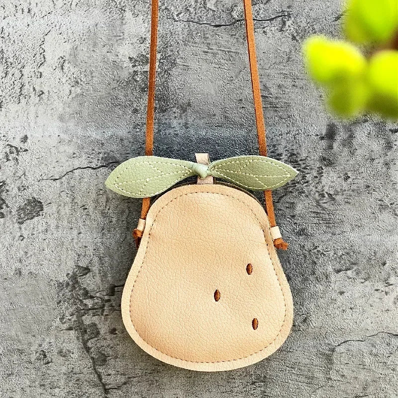 Cartoon Cute Kids Mini Bags for Toddler Girls – Pumpkin, Pear & Ladybug Crossbody Bag, Kawaii Baby Children's Small Handbags Gift - Kidzy Market