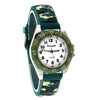 Luminous Hands Boys and Girls Fashion Camouflage Silicone Strap Quartz Digital Watch Waterproof for Kids and Students