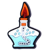 PVC Mini Reagent Bottle Charms — 1 in (2.5–3 cm) Plastic Shoe & Bag Decorations for DIY Crafts