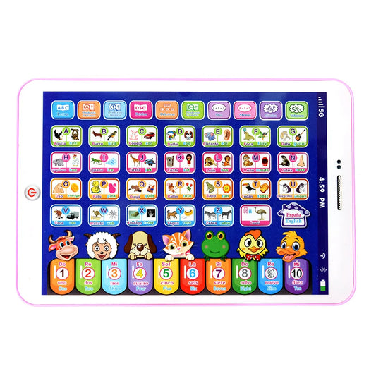 Spanish Alphabet Learning Tablet – Touch-Enabled Educational Toy Laptop for Kids