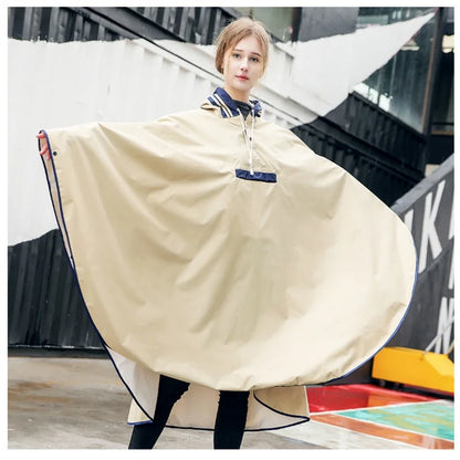 Waterproof Rain Poncho for Primary School Students with Bag Cover