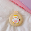 Cute Cartoon Macaron Folding Hair Comb – Portable 2-in-1 Comb with Small Mirror, Kawaii Baby Makeup Supplies