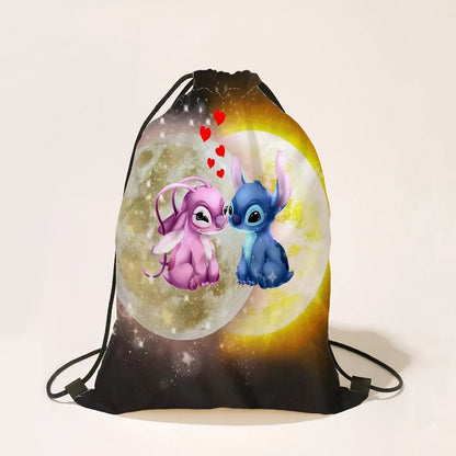 Disney Stitch Cartoon Drawstring Bag for Boys and Girls | Party Gifts, Birthday Decorations, and Backpack - Kidzy Market