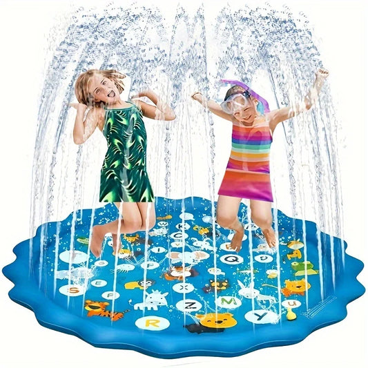 Giant 100cm or 170cm Water Splash Pad Sprinkler Mat for Kids with Adjustable Jets