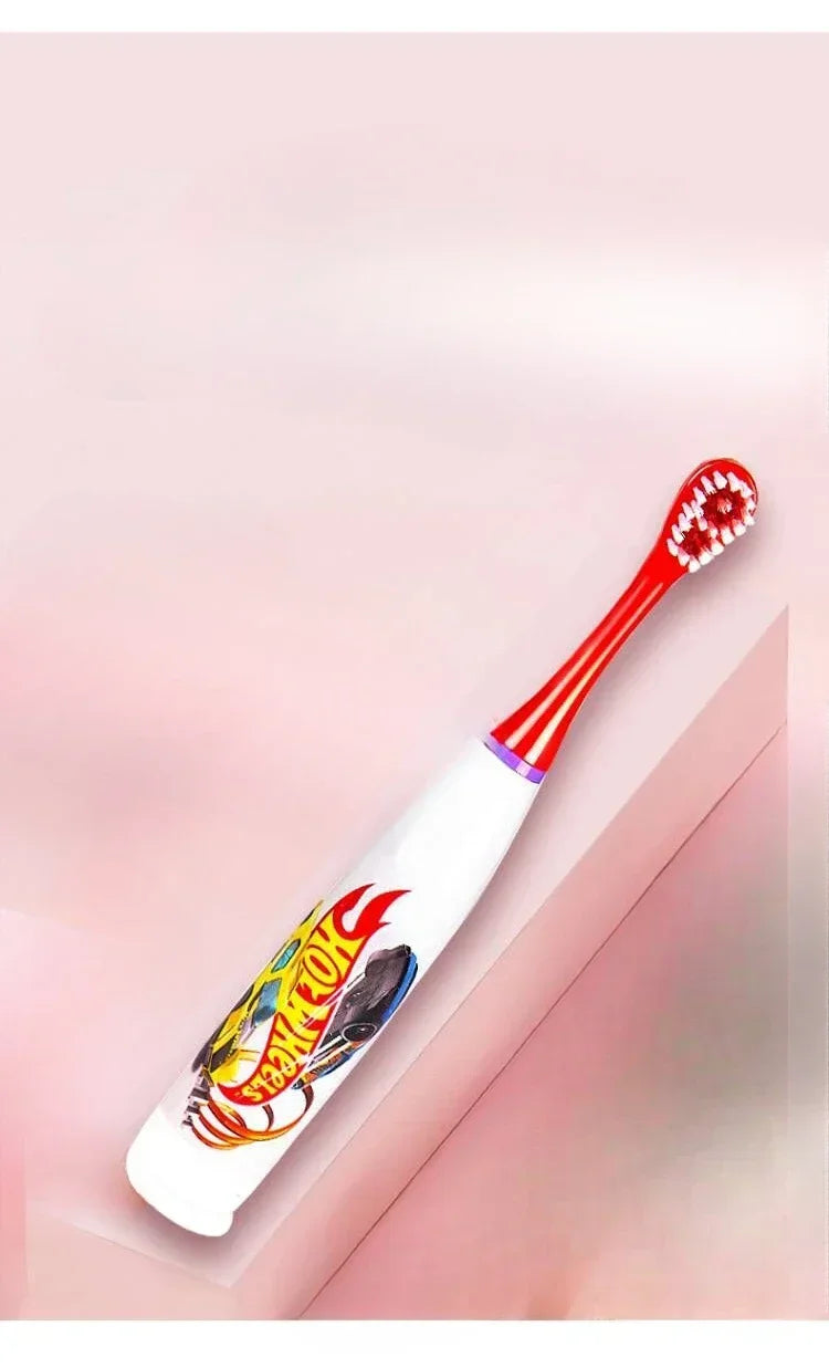 Children Sonic Electric Toothbrush Cartoon Teeth Whitening Soft Bristle Waterproof Oral Cleaning Lazy Automatic Dental Care