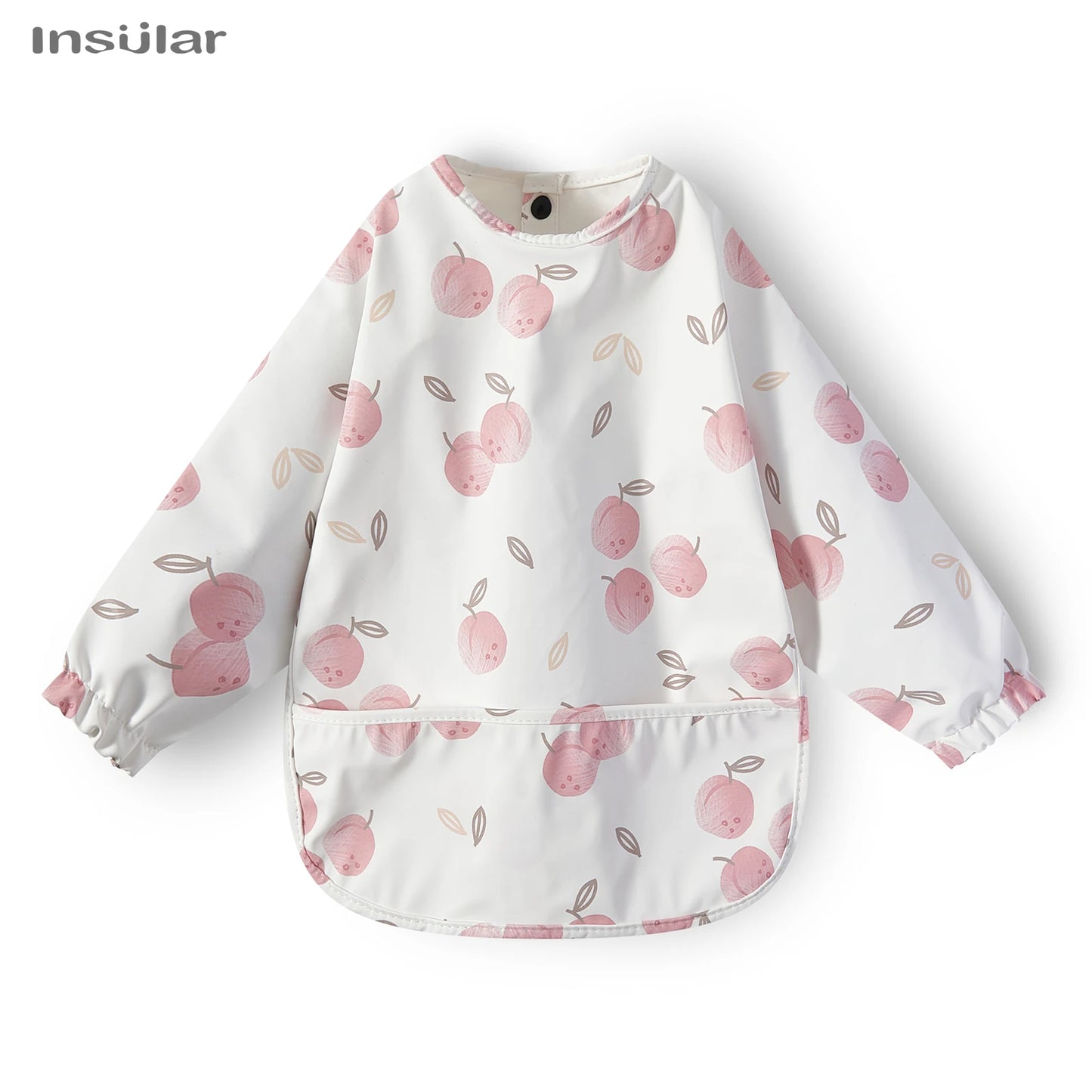 Waterproof Long-Sleeve Baby Bib with Pocket – Full-Cover Feeding Apron for Mess-Free Mealtime - Kidzy Market