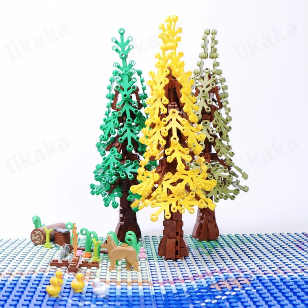 City Trees Building Blocks – MOC Redwood DIY Toy Set for Kids, Compatible with Classic Bricks, Children's Gift