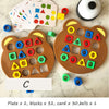 Children Matching Puzzle Toys, Colors & Geometric Shape Jigsaw, Board Games, Early Educational Interaction Toy for Kids, Battle Games