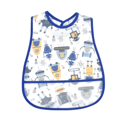 2023 New Cartoon Pattern EVA Waterproof Baby Bibs – Adjustable Feeding Apron with Pocket for Kids, Baby Burp Cloths - Kidzy Market