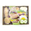 28 Piece Felt Pretend Play Food Set Burger And Sandwich Toys For Kids