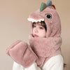 3-in-1 Plush Animal Hood – Winter Hat, Scarf & Gloves Set for Women & Girls, Cozy Christmas Dress-Up