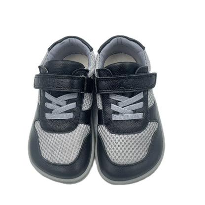 Tipsietoes Spring Genuine Leather Shoes – Lightweight Minimalist Barefoot Sneakers for Girls & Boys with Elastic Strap