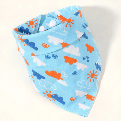 Newborn Baby Bibs & Burp Cloths | Solid Color Toddler Bandana Feeding Bibs, Ruffle Saliva Towel for Drool, Baby Accessories - Kidzy Market