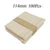 50/100 Pcs Natural Wooden Popsicle Sticks Ice Cream Spoons