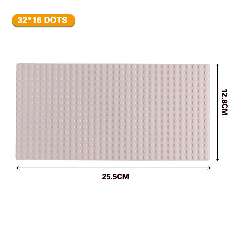 32x32 and 32x16 Dots Classic Base Plates – MOC DIY Plastic Bricks for City Building Blocks Toys