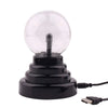 Plasma Ball Night Light – Touch-Activated Plasma Lamp USB & AAA Battery Powered, 3.5 in (9 cm) Magic Lightning Globe for Kids & Home Decor