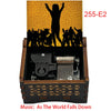 As The World Falls Down Fantasy 18-Note Wooden Music Box New Year Christmas Birthday Gift