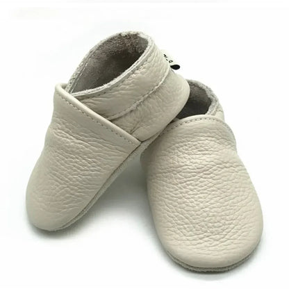 Genuine Leather Baby Shoes – Summer Infant Toddler Moccasins, Soft Sole First Walker Crib Shoes for Baby Boys