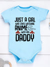 Cute Baby Girl Onesie – High-Quality 100% Cotton Newborn Bodysuit – Anime-Inspired Fashion Outfit for Infants (0-24 Months)