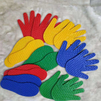 4-Pack Hand & Feet Coordination Game for Kids — Sensory Integration Crawling & Jump Activity Toy