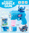 MINISO Hello Kitty Battery-Powered Bubble Gun Toy - Rocket Launcher Bubble Machine (Requires 4 AA Batteries, No Bubble Solution Included)