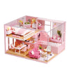 3D Wooden Mini Dollhouse Kit with Furniture – DIY Handmade Miniature House Puzzle for Ages 14+