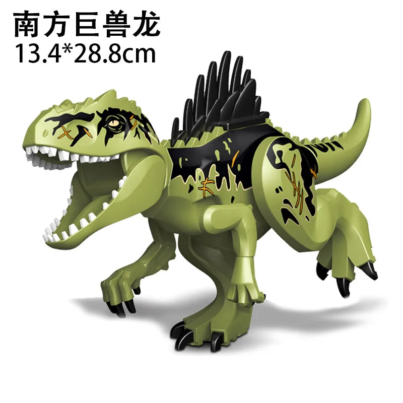Jurassic World 3 Brutal Raptor Building Blocks – Tyrannosaurus, Indominus, and I-Rex Dinosaur Toy for Kids