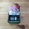 Merry Christmas Series Wooden Antique Carved Hand Cranked Music Box Classic Theme Birthday Party Gift and Family Decor