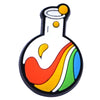 PVC Mini Reagent Bottle Charms — 1 in (2.5–3 cm) Plastic Shoe & Bag Decorations for DIY Crafts