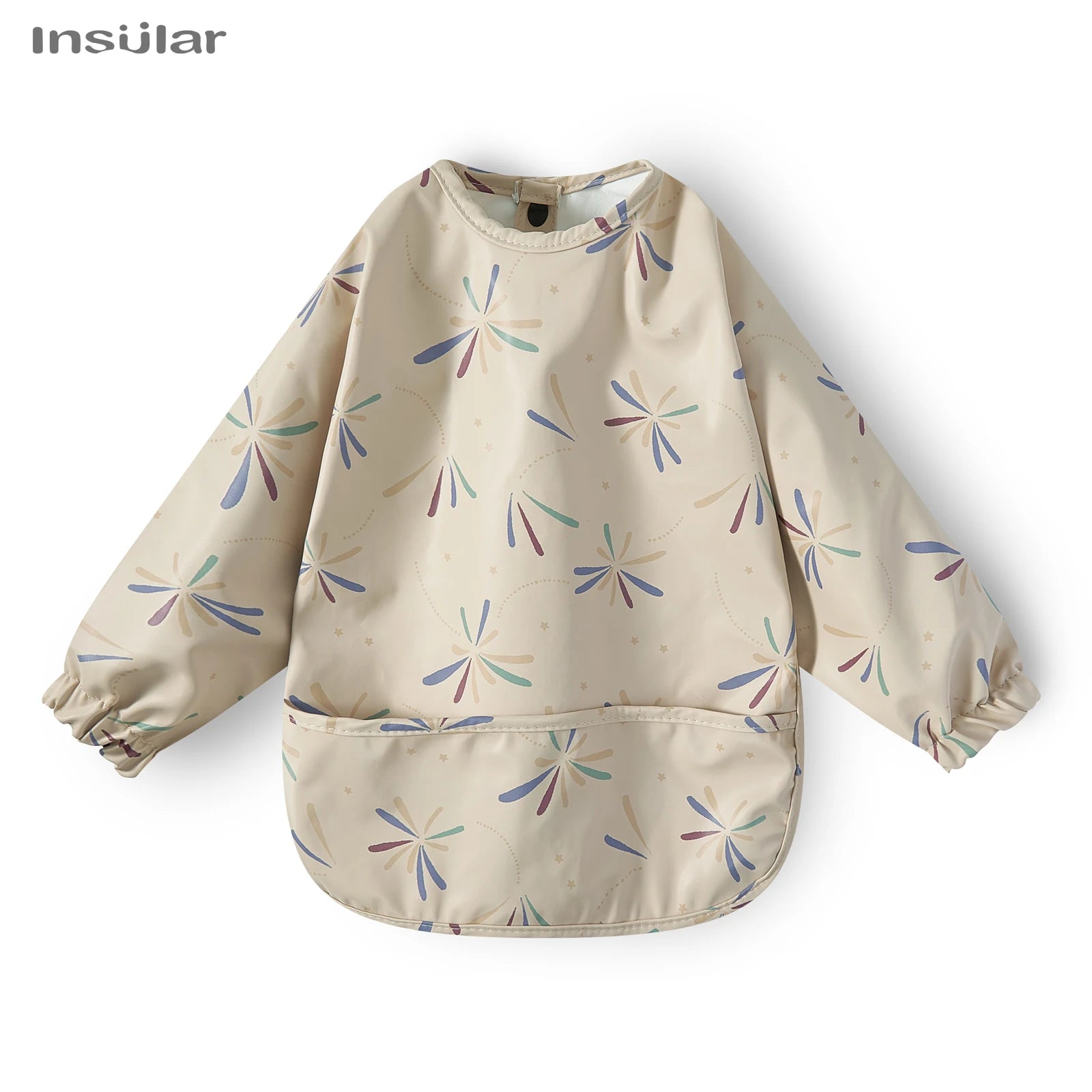 Waterproof Long-Sleeve Baby Bib with Pocket – Full-Cover Feeding Apron for Mess-Free Mealtime - Kidzy Market