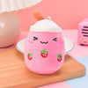 Mini Fruit Milk Tea Plush Keychain – Cute Milk Tea Cup Pendant for Bags, Backpacks & Gifts