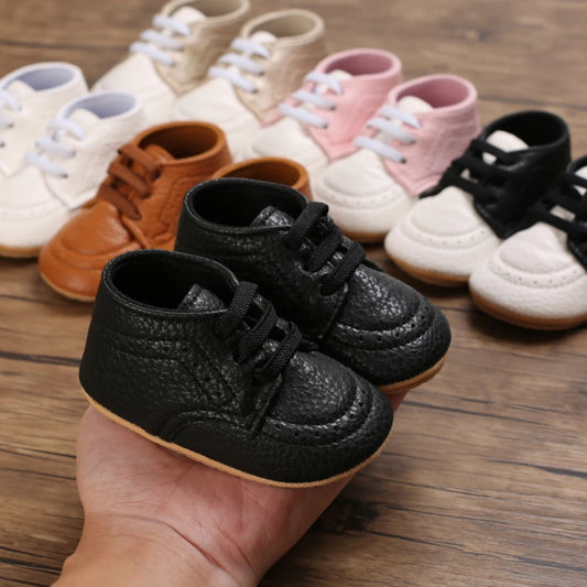 Boys and Girls Leather Loafers – Comfortable Oxford Dress Shoes, First Walkers, Baby Outdoor Shoes