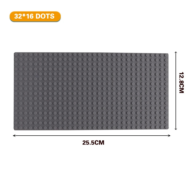 32x32 and 32x16 Dots Classic Base Plates – MOC DIY Plastic Bricks for City Building Blocks Toys