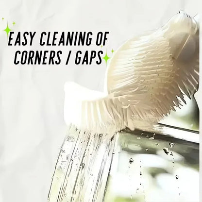 Bottle Washing Brush, Soft Scrubber for Cleaning Sports Bottles, Coffee Pots, Wine Glasses, Mugs & Baby Bottles