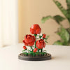 Eternal Flower Wooden Building Blocks – Assembled Toy and Desktop Decoration for Children, Festival Gift