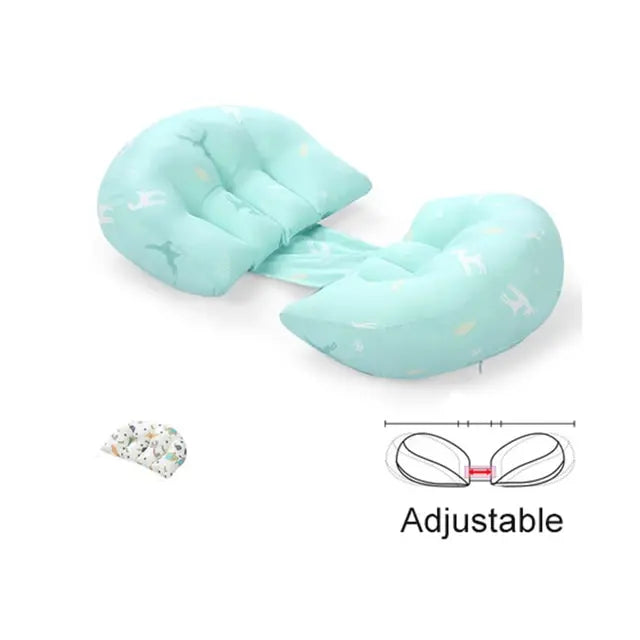 New Cotton Waist Maternity Pillow for Pregnant Women, U-Shaped Full Body Pregnancy Pillow, Pregnancy Cushion Pad