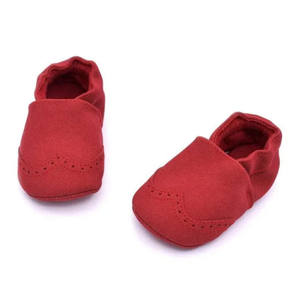 Nubuck Leather Baby Shoes – Infant Toddler Soft Sole Moccasins for Boys & Girls, High-Quality First Walkers (0-18M)