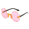 Rimless Cartoon Duck Kids Sunglasses - UV400 Anti-UV Cute Party Shades for Children