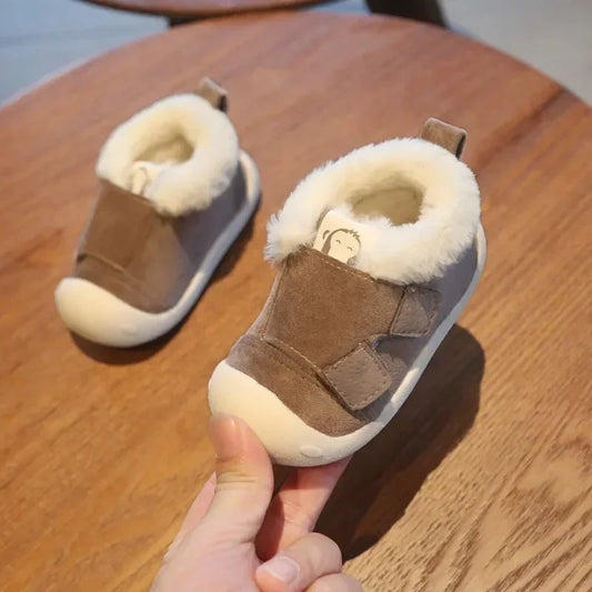 Infant Winter Boots, Warm Plush Baby Girls Boys Snow Boots, Soft Bottom Non-Slip Children Kids Boots, Comfortable Toddler Shoes