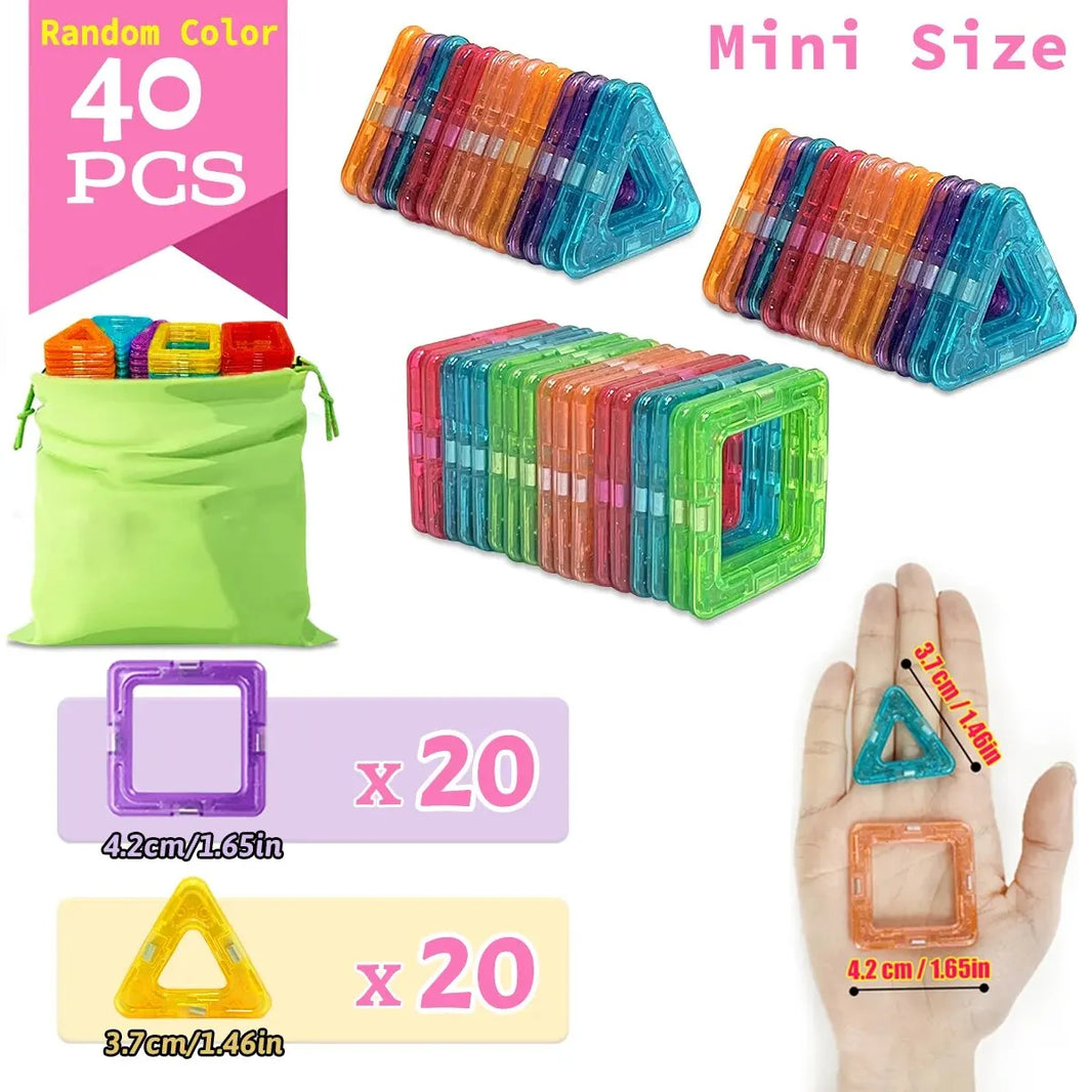 Magnetic Blocks Building Set for Toddlers Educational Toy