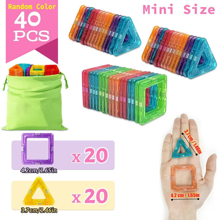 Magnetic Blocks Building Set for Toddlers Educational Toy