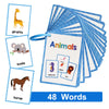 Montessori English Words Learning Flashcards – Early Educational Cards for Kids and Classroom Use