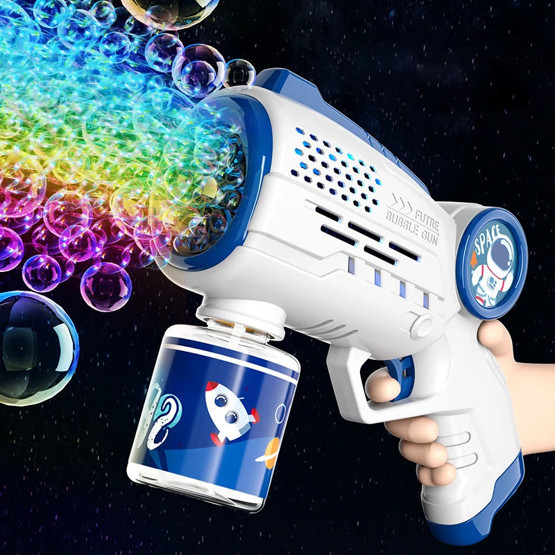 Astronaut Bubble Gun Toy – Fully Automatic Battery-Powered Bubble Machine Blower for Kids, Outdoor Bubble Toy Gift for Boys & Girls