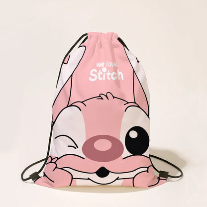 Disney Stitch Cartoon Drawstring Bag for Boys and Girls | Party Gifts, Birthday Decorations, and Backpack - Kidzy Market
