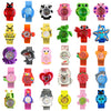 30 Cartoon Style Children’s Watches Colorful Bend Slap Strap Kids Watch Girl Boy Christmas Party Gift Random Style